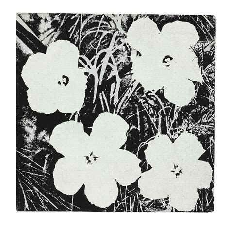 Flowers Black and White by Andy Warhol on artnet.